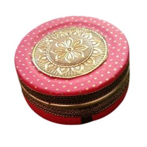 Meenakari steel container box - Image 2
