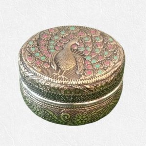 Meenakari steel container box - Image 4