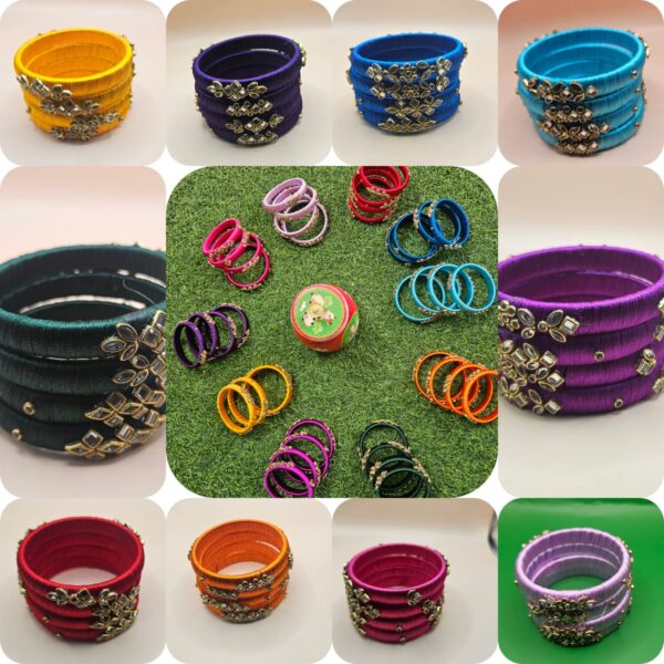 Traditional Indian Festival Bangles Set for Women – Ethnic Wedding & Navratri Jewellery