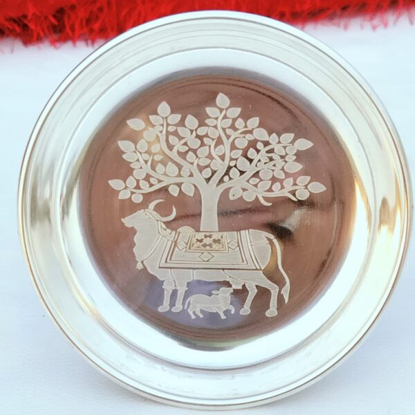 Handcrafted German Silver Plate with Custom Engraving – Elegant Personalized Gift & Home Décor