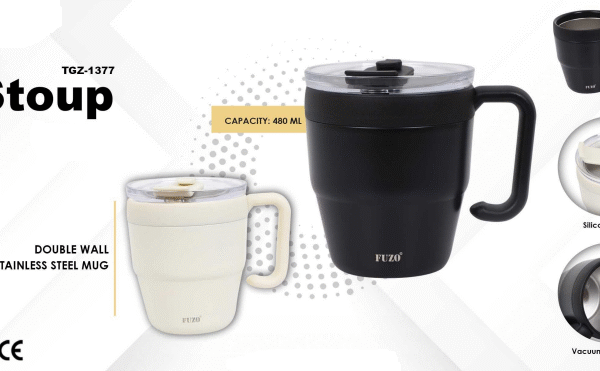 Premium Stainless Steel Double Wall Mug – Insulated Coffee Cup with Handle, Keeps Drinks Hot & Cold